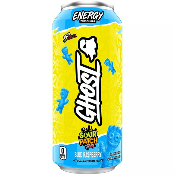 Ghost Energy Drink Sour Patch Kids Blue Raspberry
