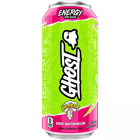 Ghost Energy Drink Warheads Sour Watermelon