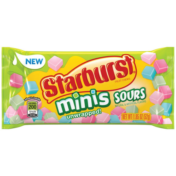 Starburst Mini Sours Unwrapped