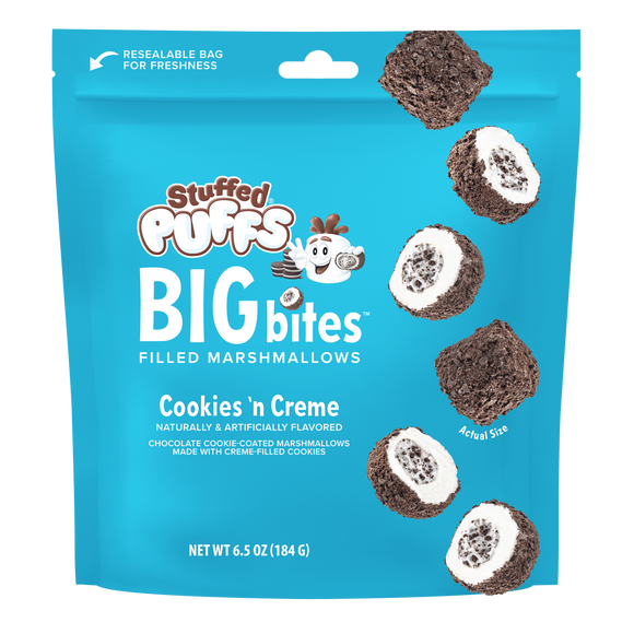 Stuffed Puffs Big Bites Cookies ‘n Creme