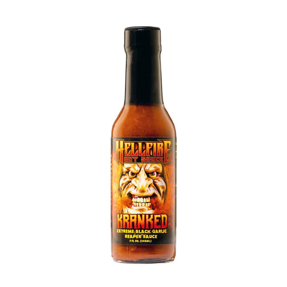 Hellfire Kranked Extreme Black Garlic Reaper Sauce
