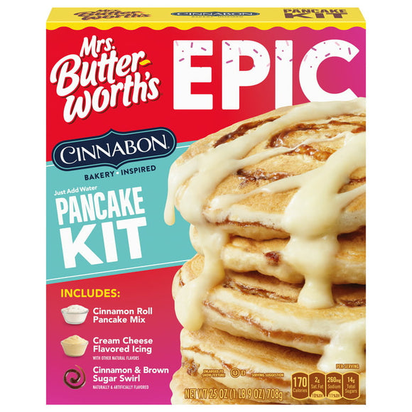 Mrs. Butterworth’s Cinnabon Pancake Kit