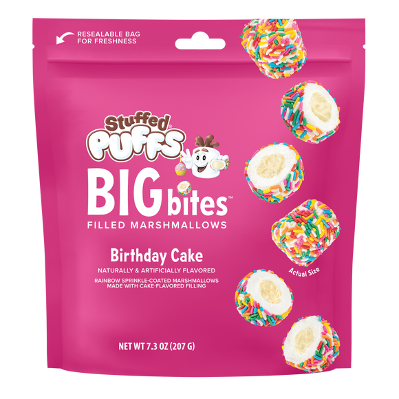 Stuffed Puffs Big Bites Birthday Cake