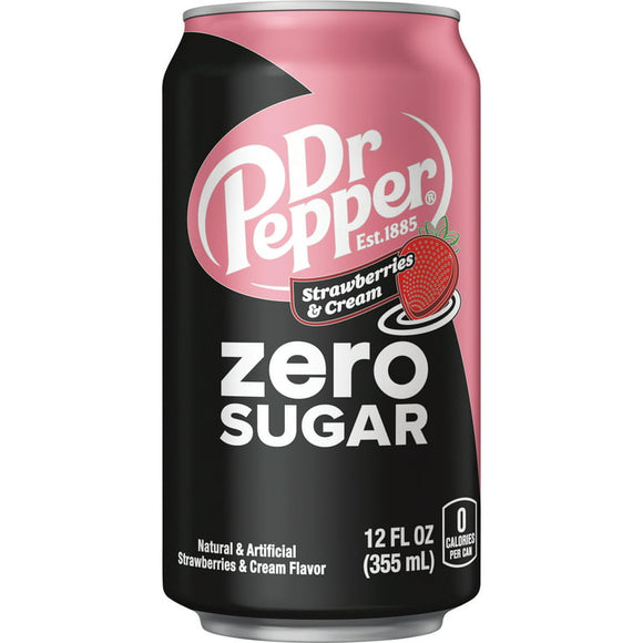 Dr Pepper Strawberries & Cream Zero Sugar