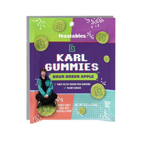 Feastables Karl Gummies Sour Green Apple